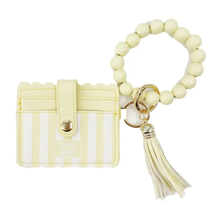 Lulu Mac Beaded Wristlet ID Wallet