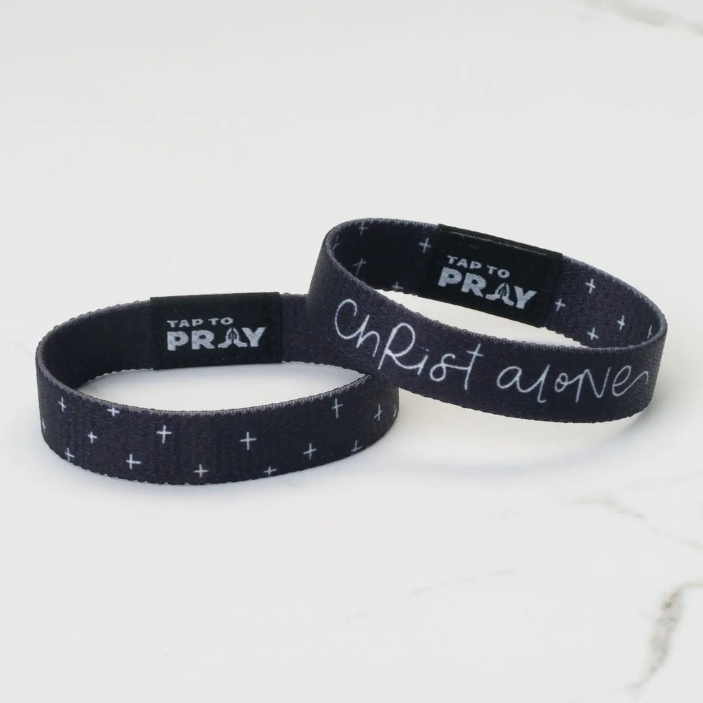 Tap To Pray Christ Alone Wristband