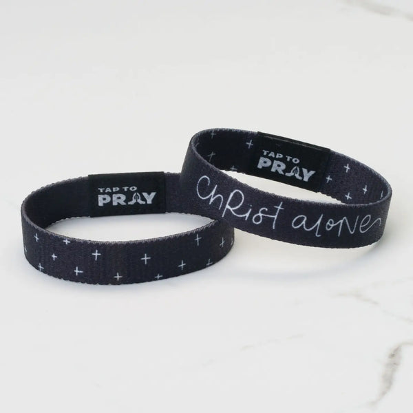 Tap To Pray Christ Alone Wristband