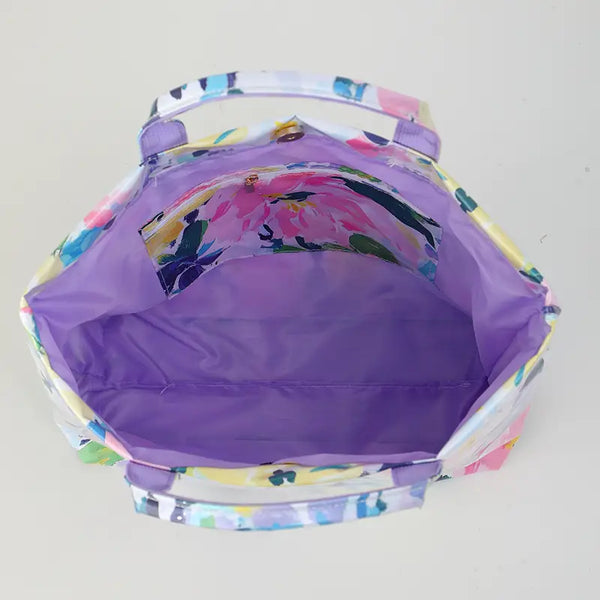 Waterproof Beach Bag Sunset Meadow