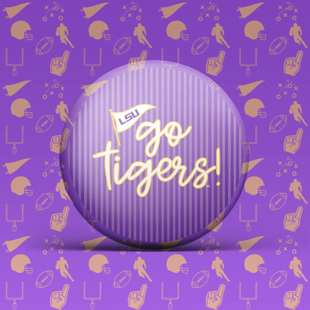 LSU Game Day Go Tigers Pinstripe Pin