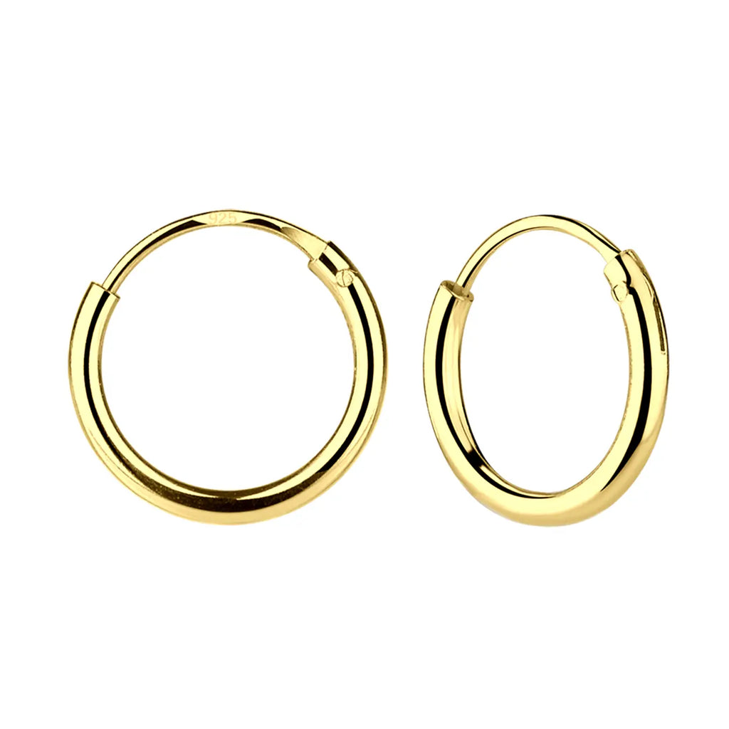 14K Gold-Plated Endless Hoop Earring