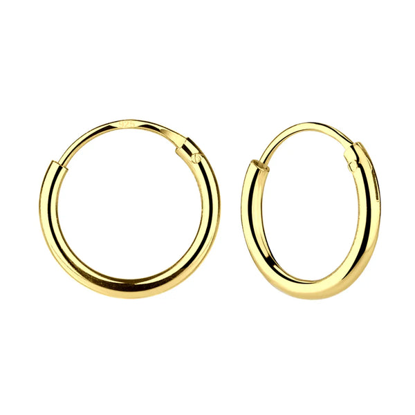 14K Gold-Plated Endless Hoop Earring