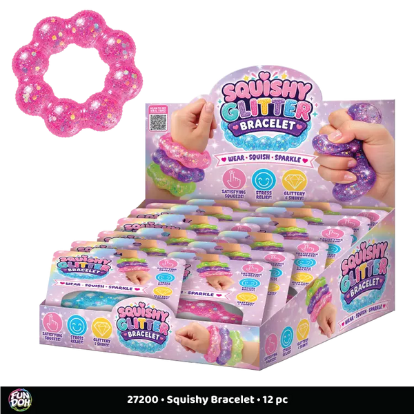 Fun Doh Squishy Sparkle Glitter Sensory Bracelet