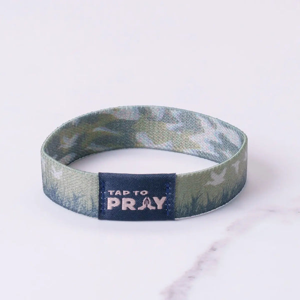 Tap To Pray Waterfowl Camo Wristband
