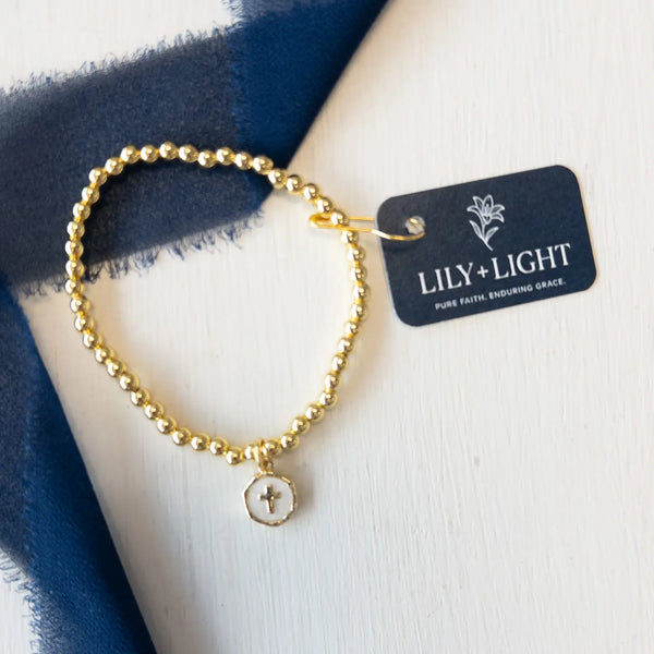 Lily + Light Gold Faith Bracelet