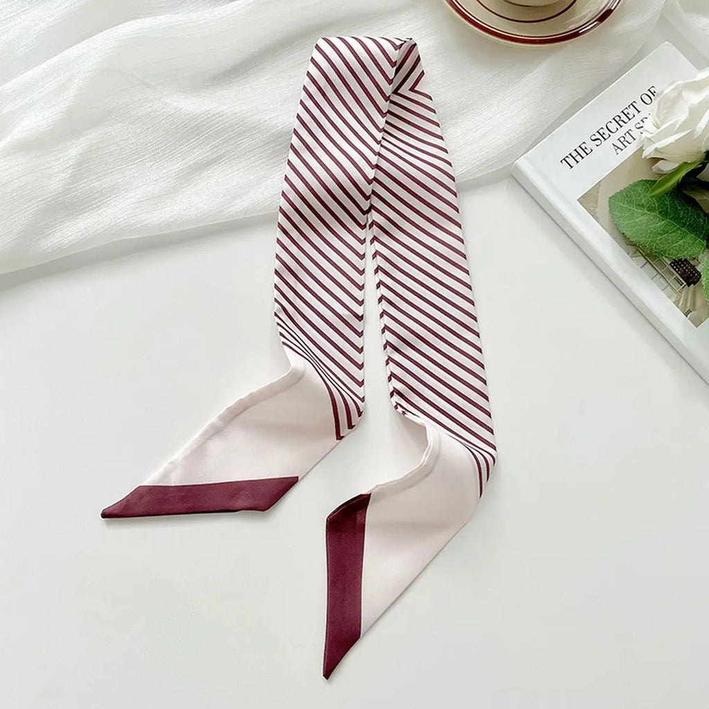 Striped Skinny Scarf