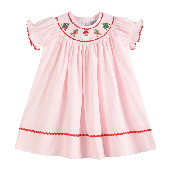 Christmas Smocked Bishop Dress
