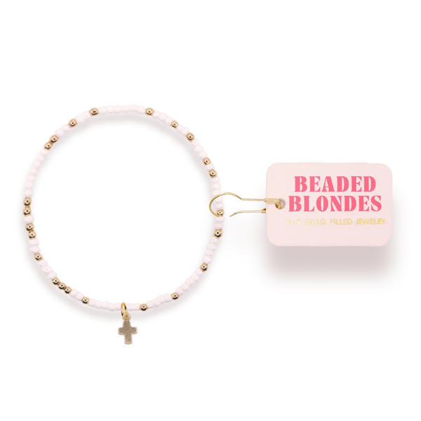 Mini Cross Charm On Color-Kids Size