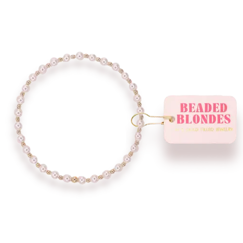 Mini Luci Pearl Bracelet in Gold-6.25in.