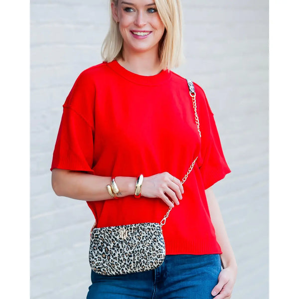 Livi Crossbody Spotted Sq