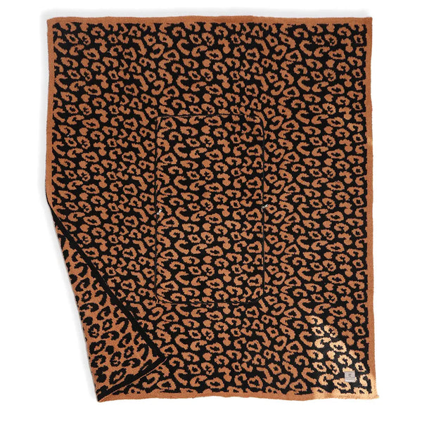 2 in 1 Leopard Print Throw Blanket & Pillow