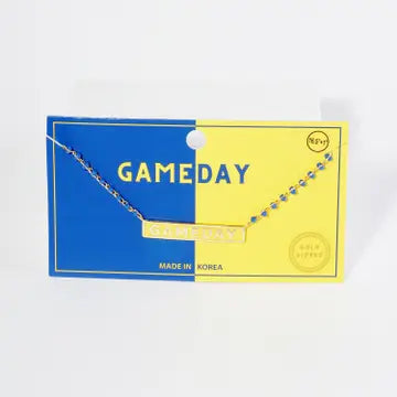 Enamel Gameday Dainty Necklace