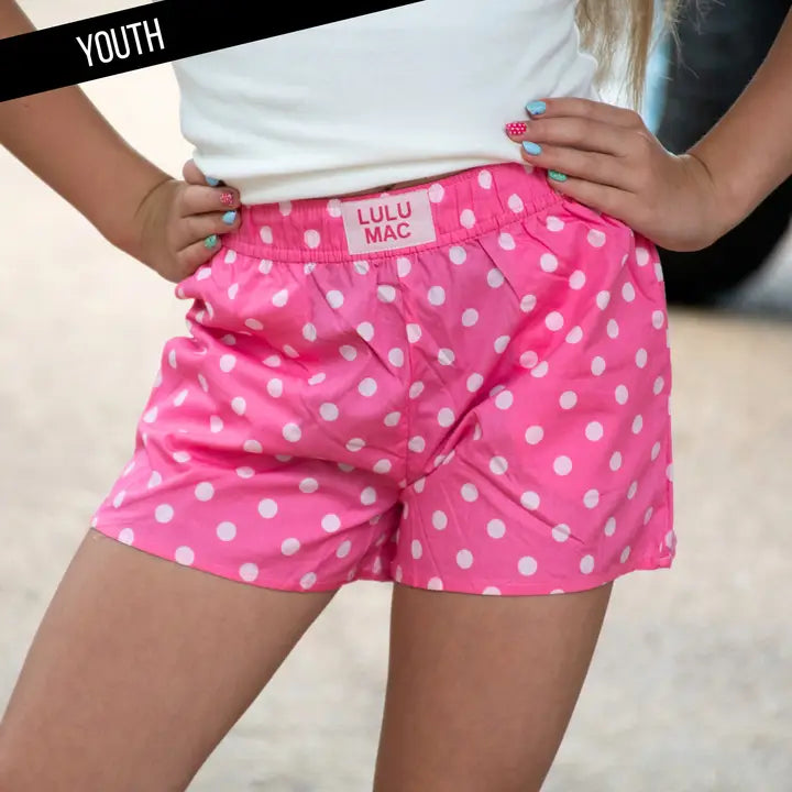 LuluMac Youth Small Polka Dot Shorts
