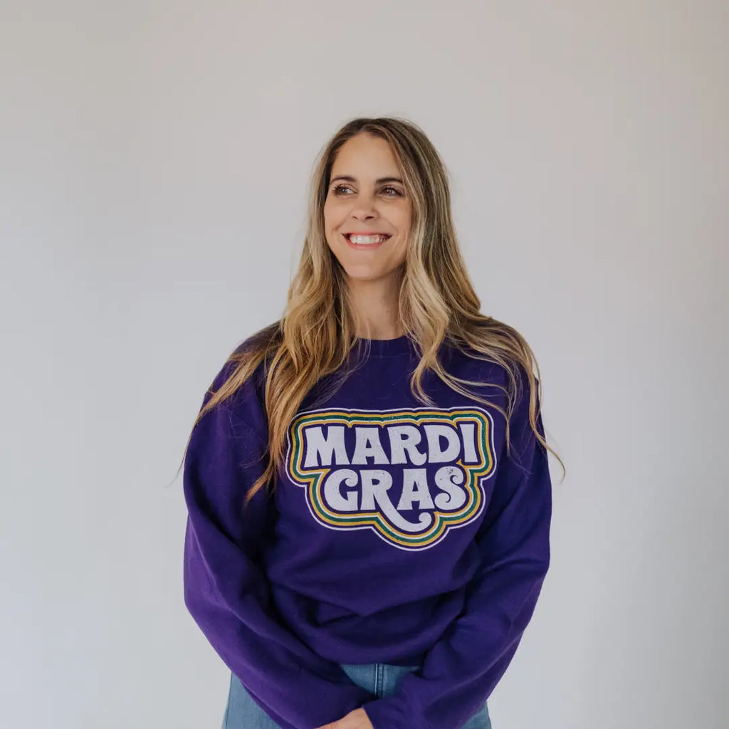Groovy Mardi Gras Sweatshirt