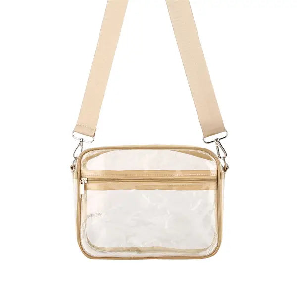 Clear See Thru Crossbody Fashion Handbag