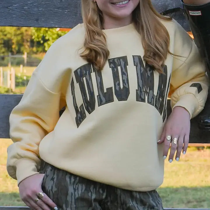 Lulu Mac Camo Embroidered Sweatshirt