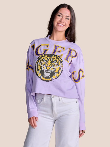 The Stadium Sequin Crewneck Pullover