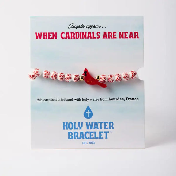 Holy Water Porcelain Red Cardinal Bracelet