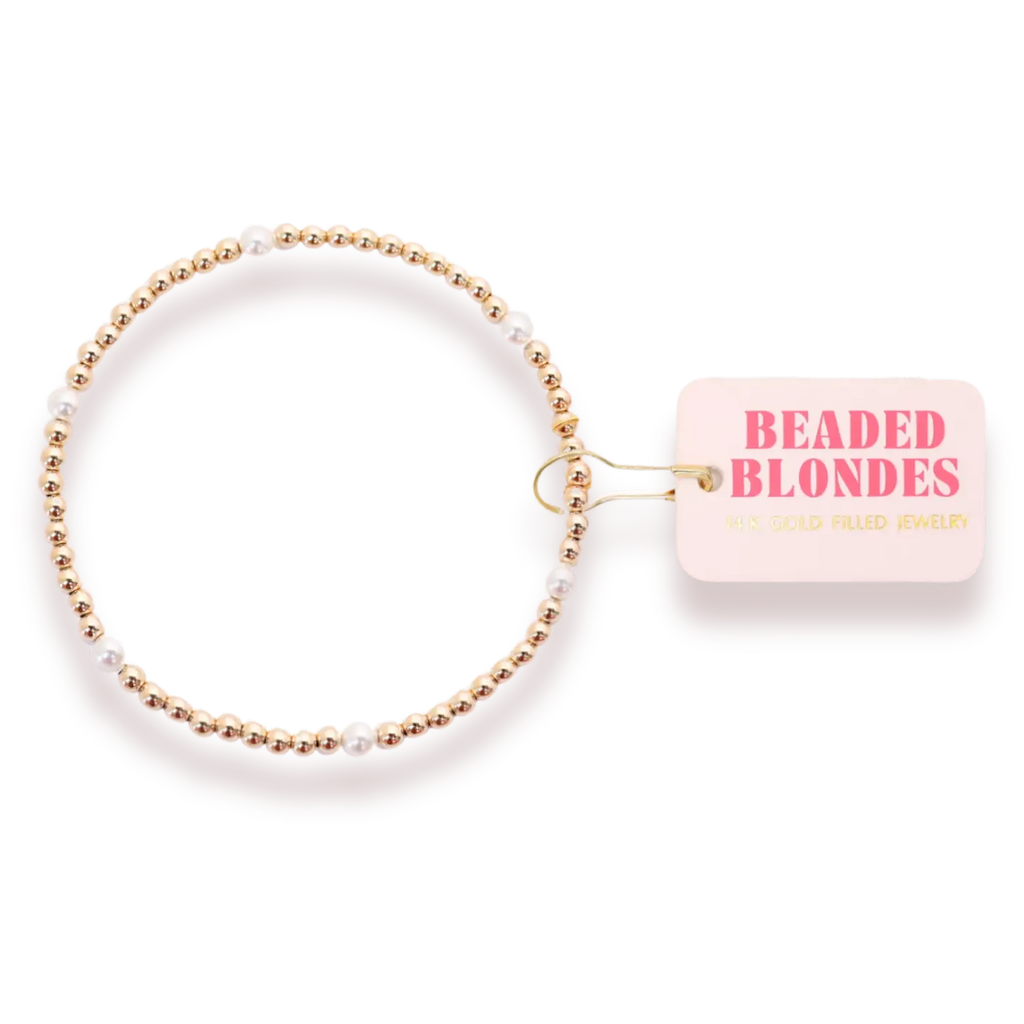 Madi Pearl Bracelet in Gold-6.25in.