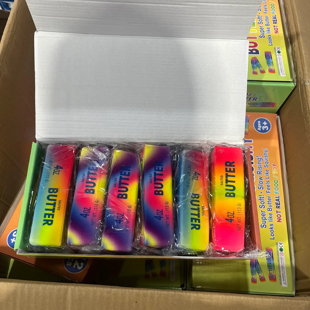 4oz Squishy Rainbow Butter Toy