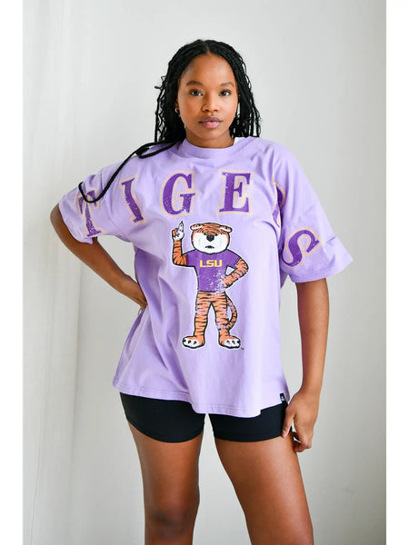 Tigers Southern Split Oversized Band Tee