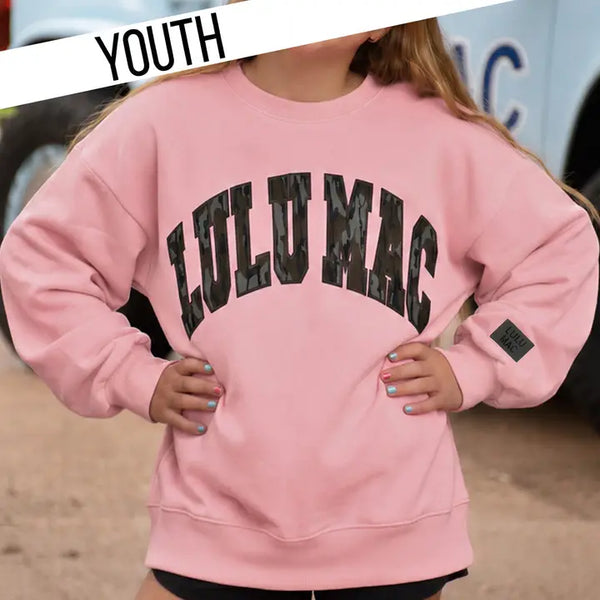 Lulu Mac Youth Camo Sweatshirt