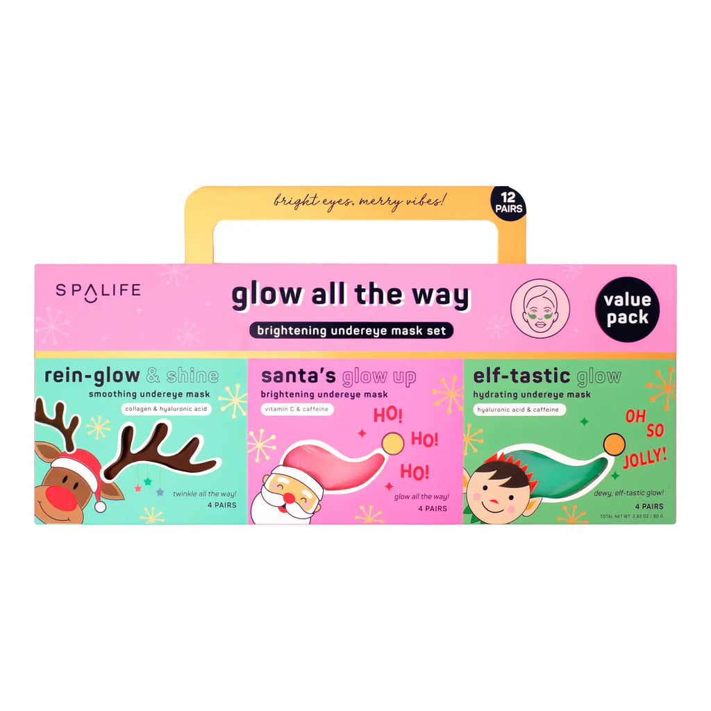 Christmas Holiday Glow Brightening Under Eye Mask Set