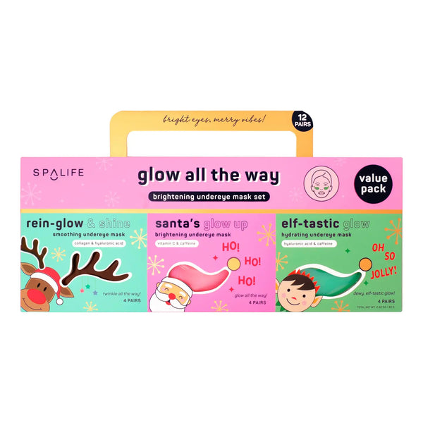 Christmas Holiday Glow Brightening Under Eye Mask Set