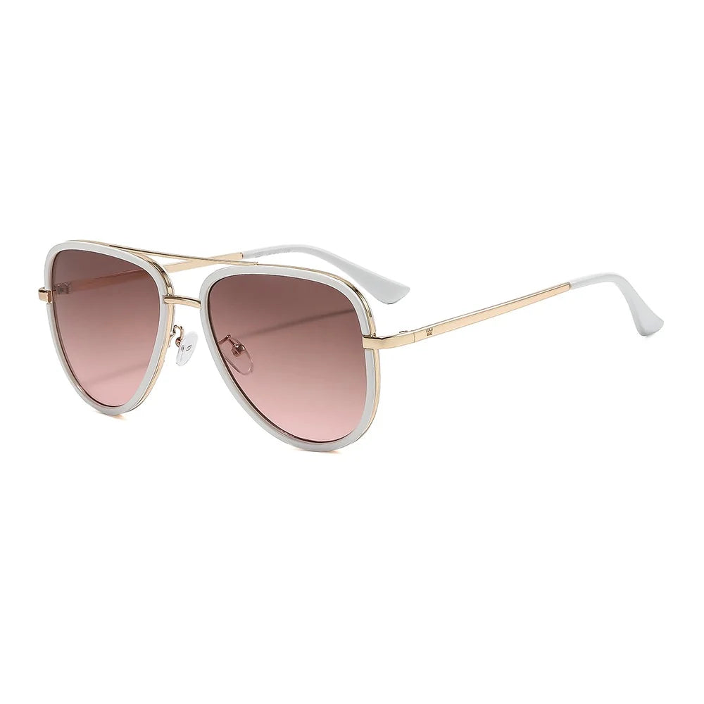 Lulu Mac White Lilly Sunglasses