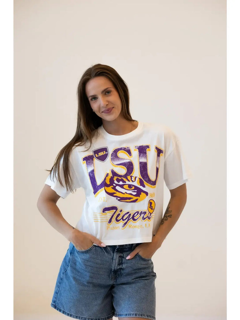 Lsu Semi-Cropped Oversized Band Tee