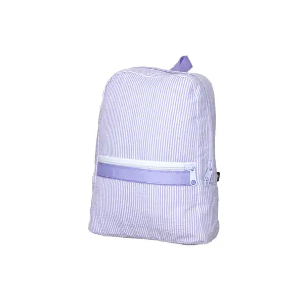 Kid's Lilac Seersucker Small Backpack