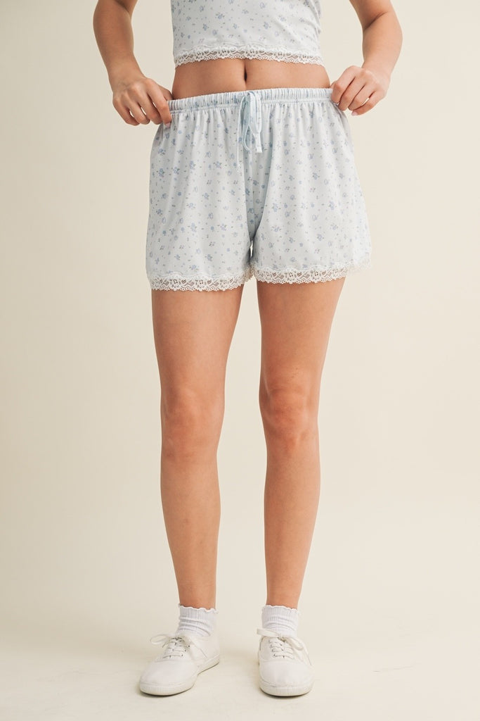 Ditsy Print Shorts