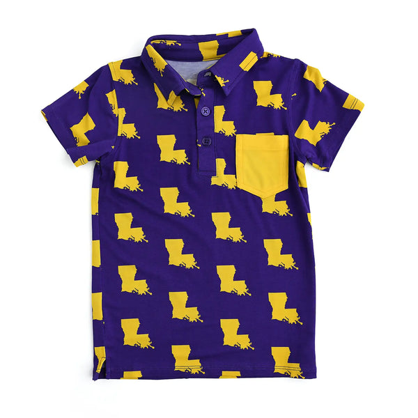 Boy's Bamboo Louisiana Polo Shirt