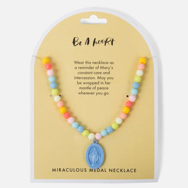 Miraculous Medal Plastic Children's Necklace