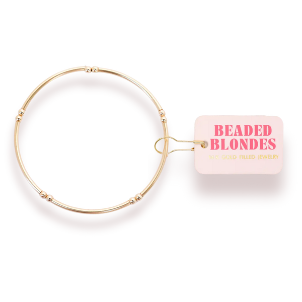 Mollie Bar Bracelet in Gold-6.75in.