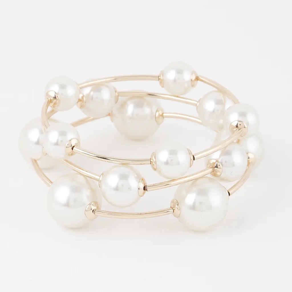 Multi Pearl Bead Bracelet