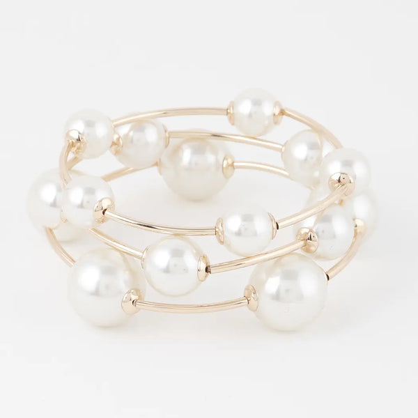Multi Pearl Bead Bracelet