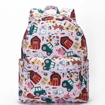 Pink Girls Farm Backpack