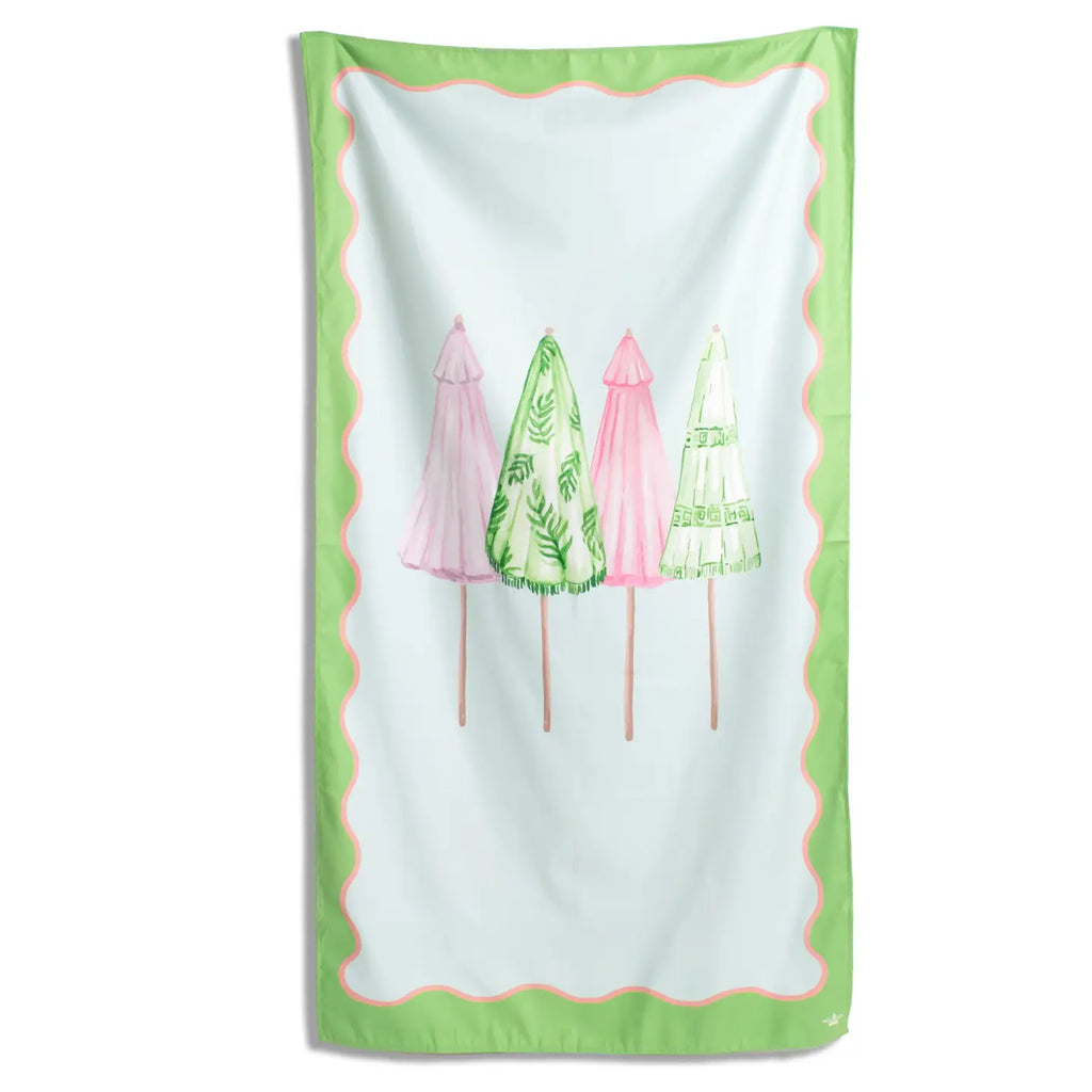 Riviera Giant Beach Towel Blue/Green/Pink