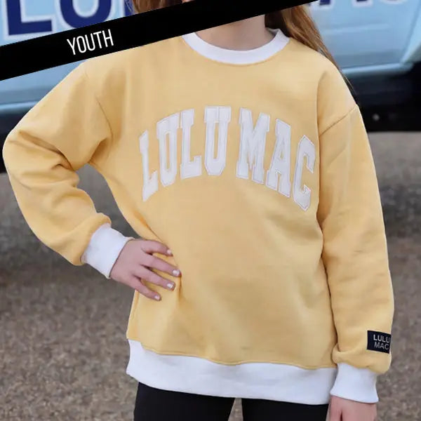 LuluMac Youth Stitch Color Block Sweatshirt