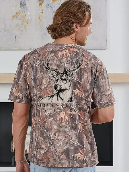 Men's Camo Deer Short Sleeve Tee