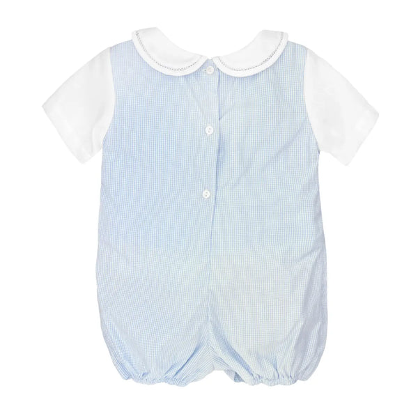 Embroidered Romper w/ Side Tabs