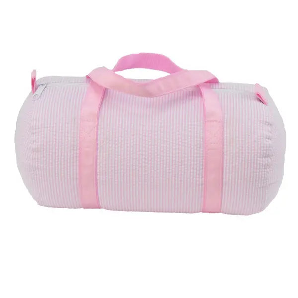 Kid's Pink Seersucker Baby Duffel