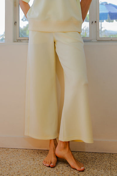 Modal Scuba Cropped Wide Pant
