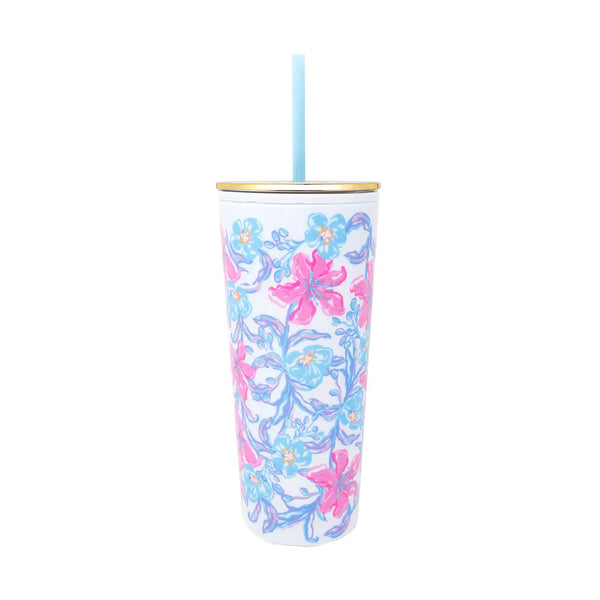 Beachside Haven Tumbler with Straw