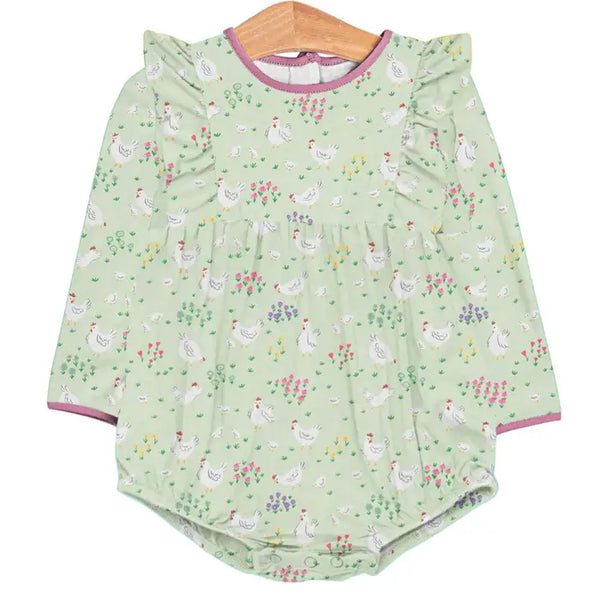 Long Sleeve Flutter Bubble