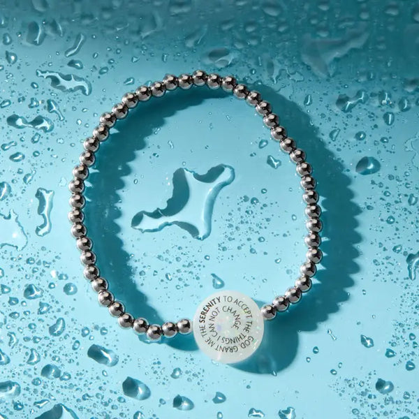 Holy Water Serenity Prayer Bracelet