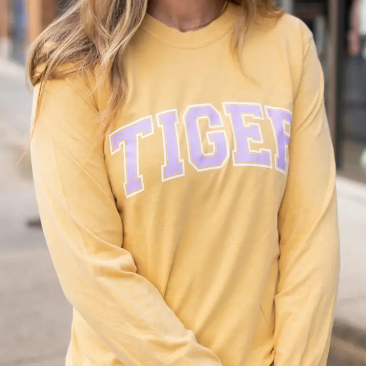 Tiger Block Long Sleeve Tee