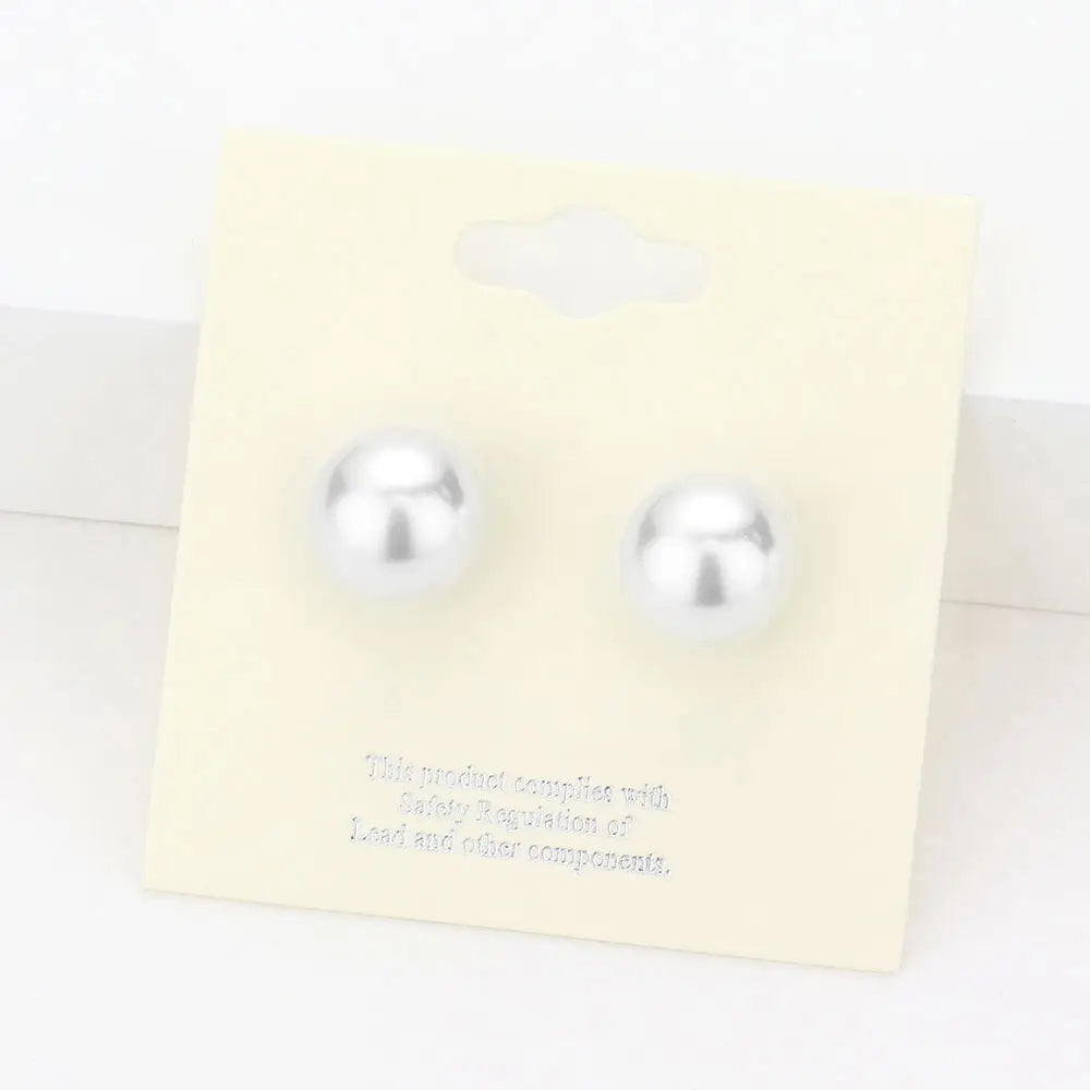 12mm Pearl Stud Earrings